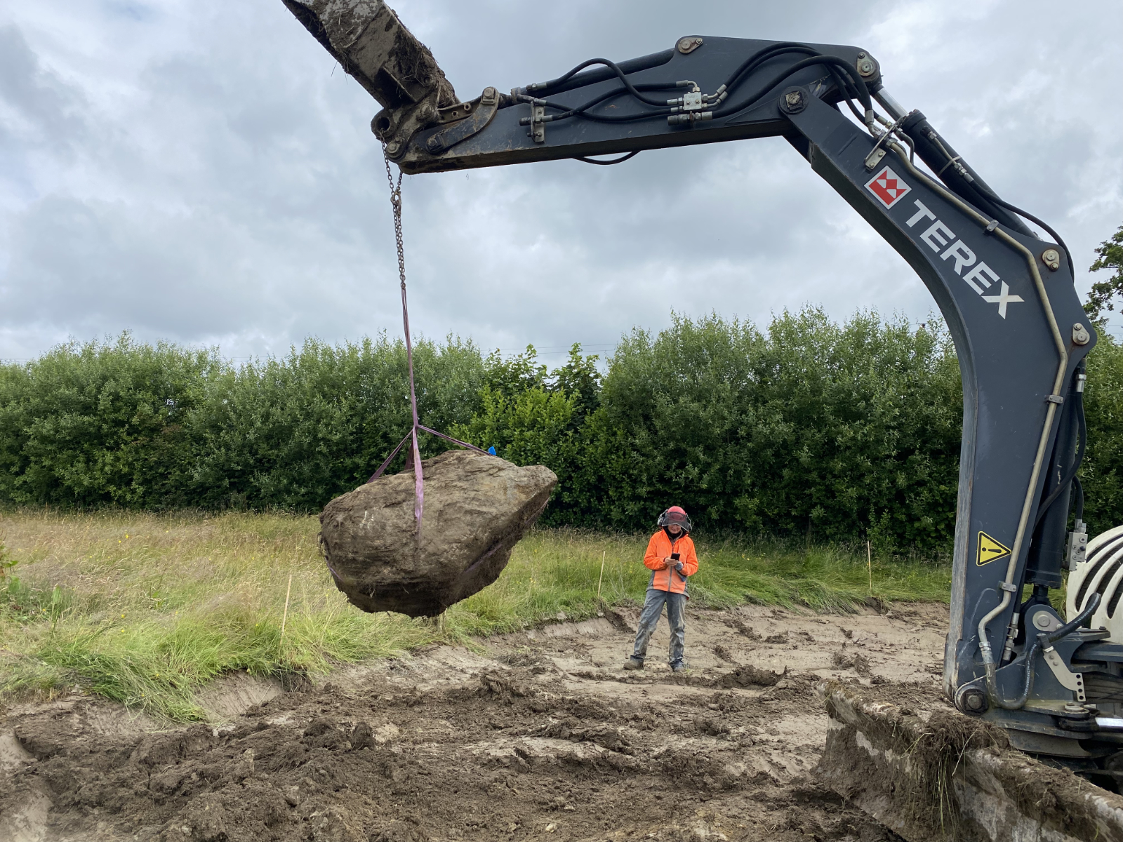 Moving a boulder